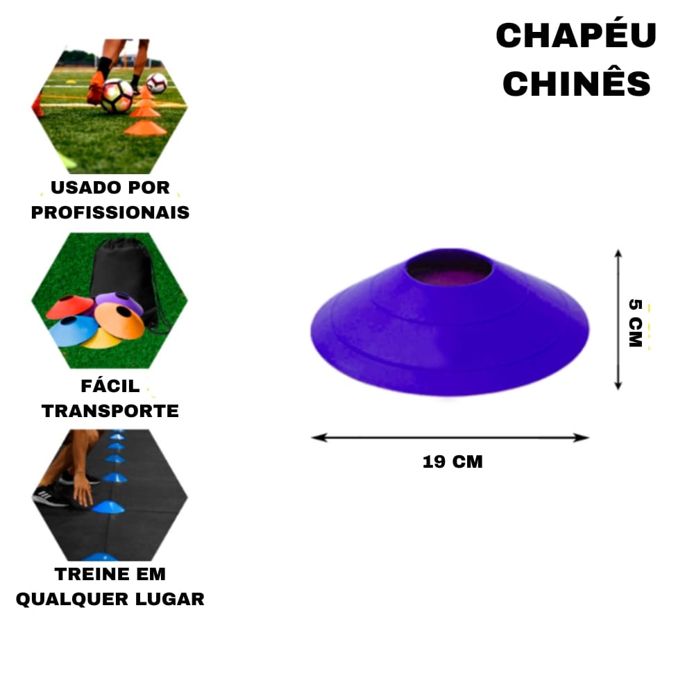 KIT ESCADA + 5 CHAPÉUS + 5 CONES